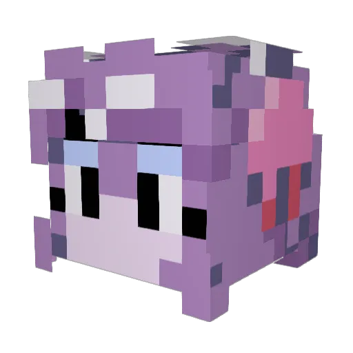 BobTheEndermann Minecraft avatar head, 3D render