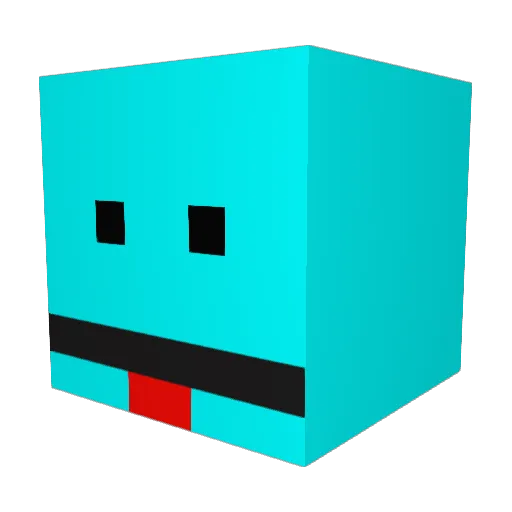 BobTheeBuilder Minecraft avatar head, 3D render