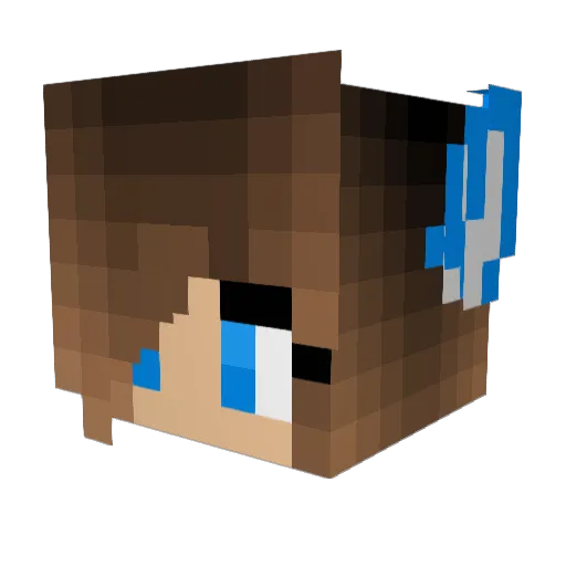 BobToddDude Minecraft avatar head, 3D render