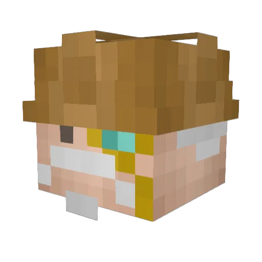 Bob_Badgerbottom Minecraft avatar head, 3D render