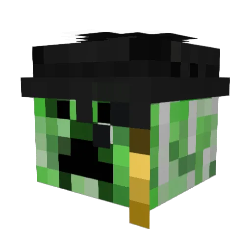 Bob_Christ Minecraft avatar head, 3D render