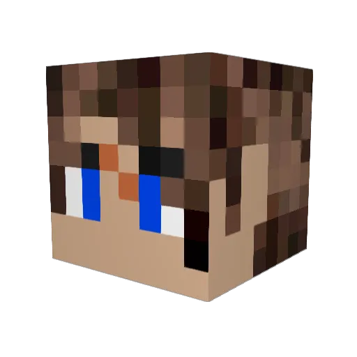 Bob_Da_Bone Minecraft avatar head, 3D render