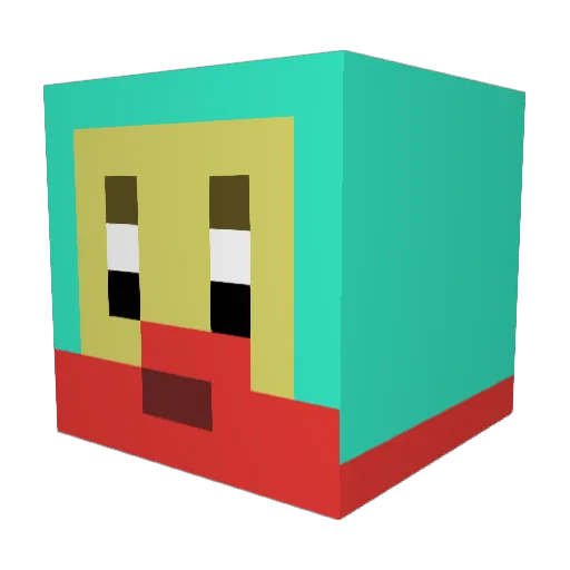 Bob_Fnuuy2 Minecraft avatar head, 3D render