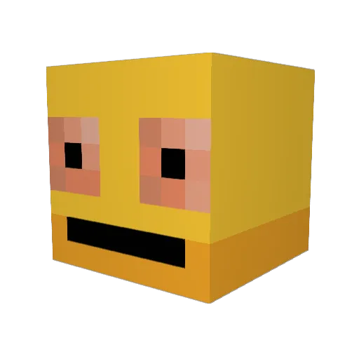 Bob_Jobskey Minecraft avatar head, 3D render
