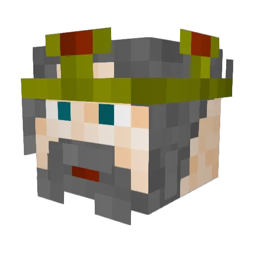 Bob_Kush Minecraft avatar head, 3D render
