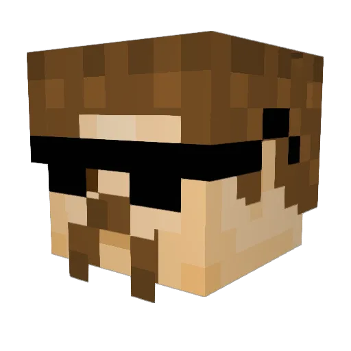 Bob_Marley710 Minecraft avatar head, 3D render