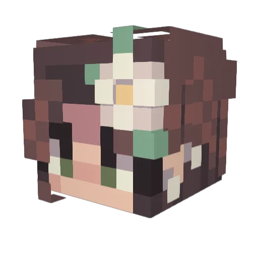 Bob_Not_Zilla Minecraft avatar head, 3D render