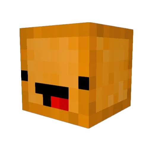 Bob_Queso Minecraft avatar head, 3D render