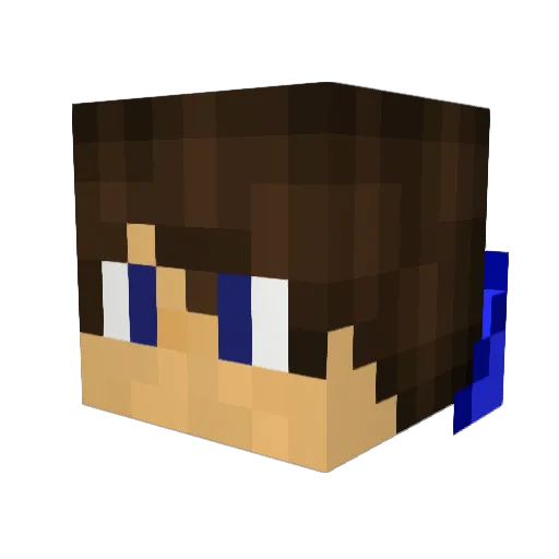 Bob_The_Cat Minecraft avatar head, 3D render