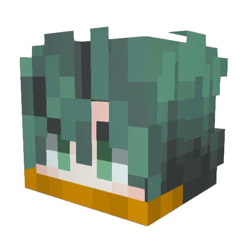 Bob_kat28 Minecraft avatar head, 3D render