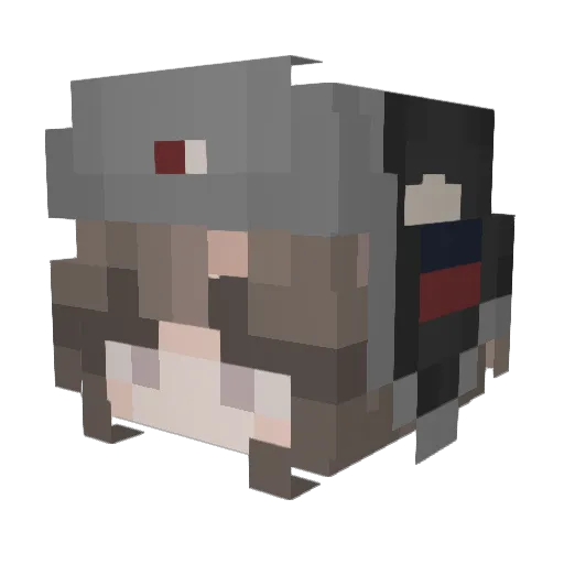 Bob_katter67 Minecraft avatar head, 3D render