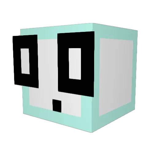 Bob_penguin Minecraft avatar head, 3D render