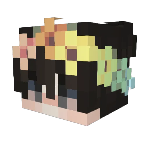 Bob_the_Oreo Minecraft avatar head, 3D render