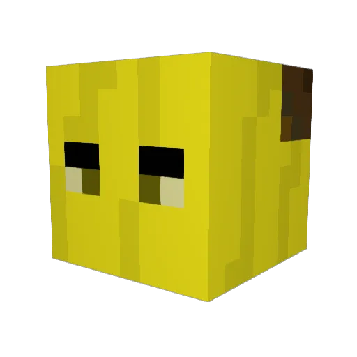 BobaFarts Minecraft avatar head, 3D render