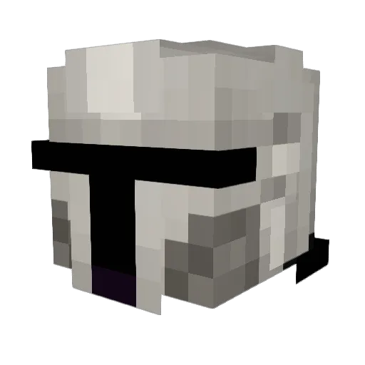 BobaG0d Minecraft avatar head, 3D render