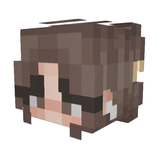 Boba_Queen Minecraft avatar head, 3D render