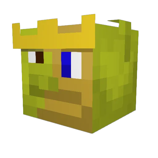 Bobalak Minecraft avatar head, 3D render