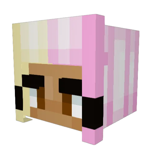 Boballyeah Minecraft avatar head, 3D render