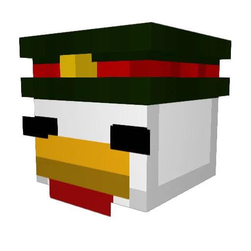 BobanBest Minecraft avatar head, 3D render