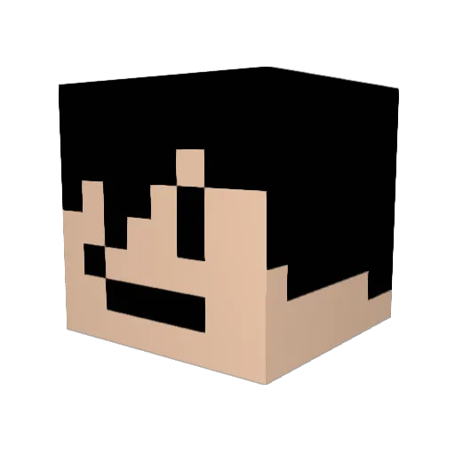 Bobawesome321 Minecraft avatar head, 3D render