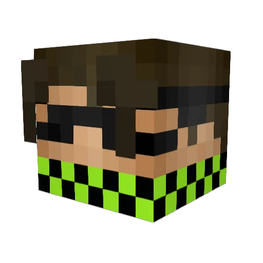Bobb2003 Minecraft avatar head, 3D render
