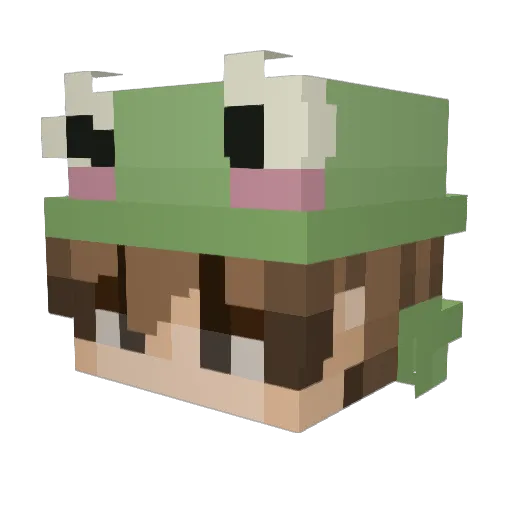 Bobba9882 Minecraft avatar head, 3D render