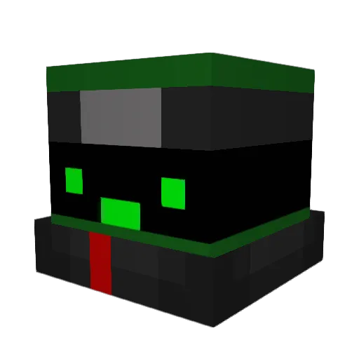 Bobbboyo Minecraft avatar head, 3D render