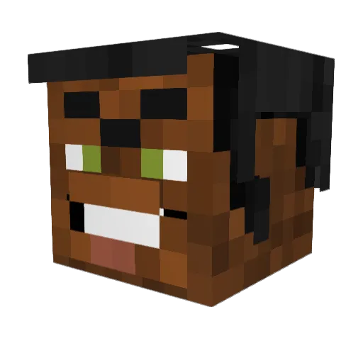 BobbehDixon Minecraft avatar head, 3D render