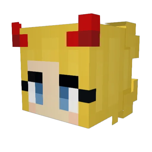 Bobberlober120 Minecraft avatar head, 3D render