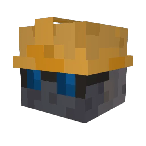 BobbertoBuilds Minecraft avatar head, 3D render