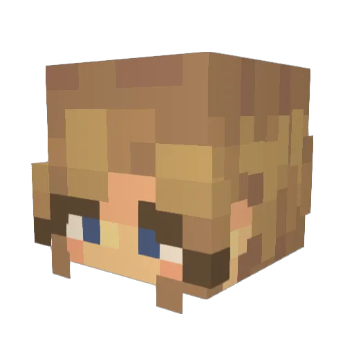 Bobblekill Minecraft avatar head, 3D render