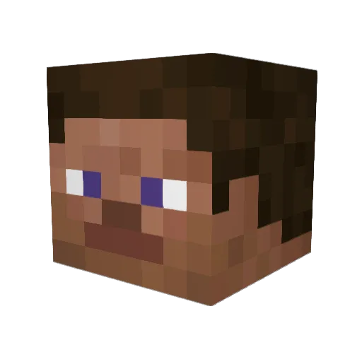 BobbyBadFingers1 Minecraft avatar head, 3D render