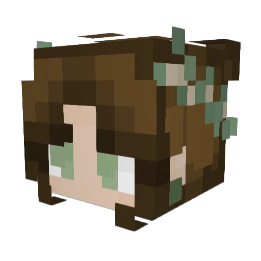 BobbyBoop577 Minecraft avatar head, 3D render