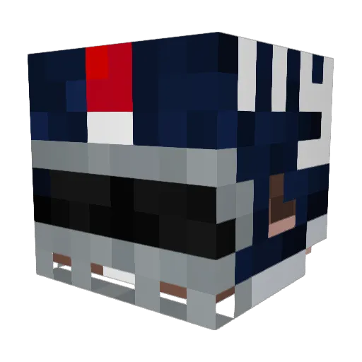 BobbyDIH Minecraft avatar head, 3D render