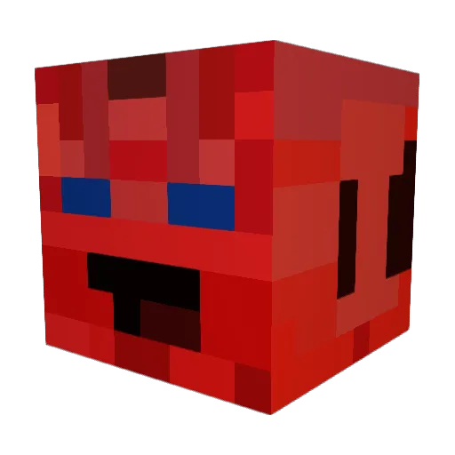 BobbyIsGone Minecraft avatar head, 3D render