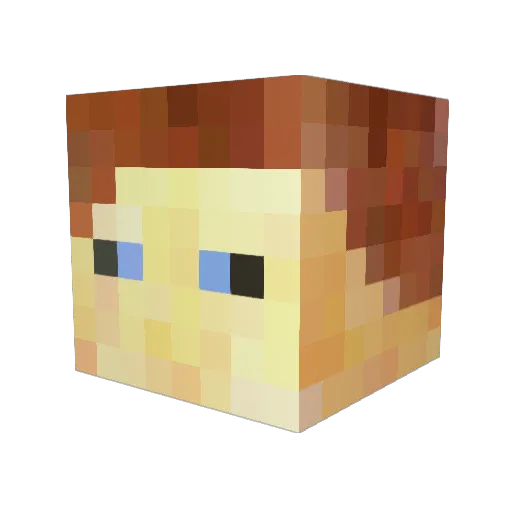 BobbyJackT Minecraft avatar head, 3D render