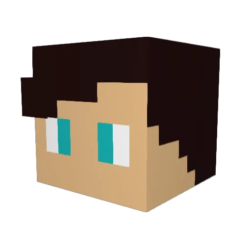 BobbyMoore12 Minecraft avatar head, 3D render