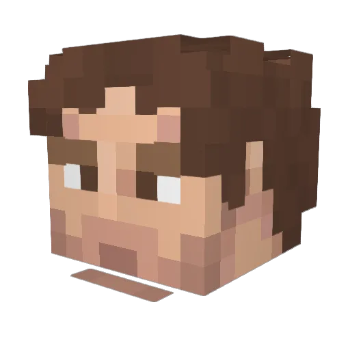 BobbyWasabi111 Minecraft avatar head, 3D render