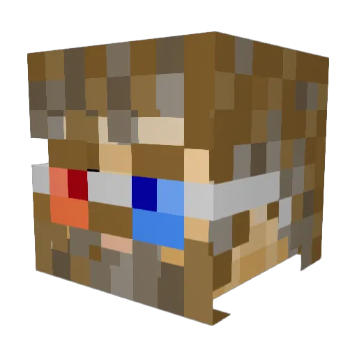 Bobby_Seger Minecraft avatar head, 3D render