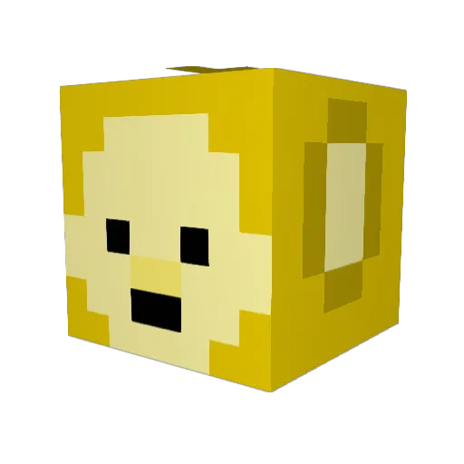 Bobbyflexible Minecraft avatar head, 3D render