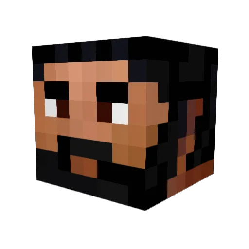 Bobbyjoefred Minecraft avatar head, 3D render