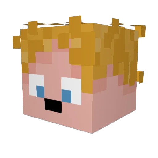 BobcatGoldcraft Minecraft avatar head, 3D render