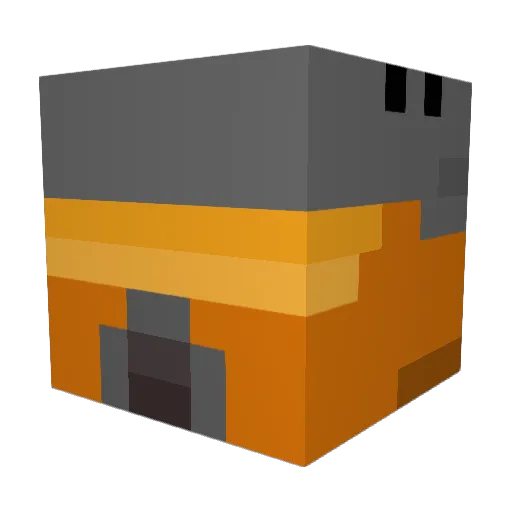 BobcatRacer Minecraft avatar head, 3D render