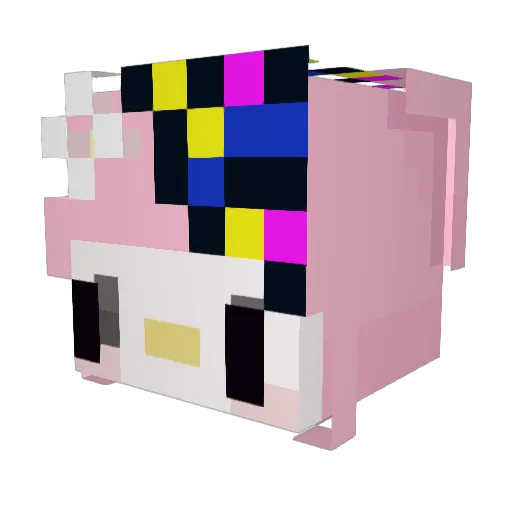 Bobcat_Backwoods Minecraft avatar head, 3D render