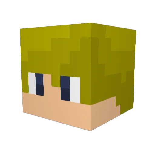 Bobdh98 Minecraft avatar head, 3D render