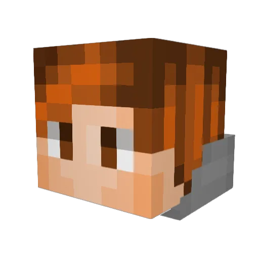 Bobe54210 Minecraft avatar head, 3D render