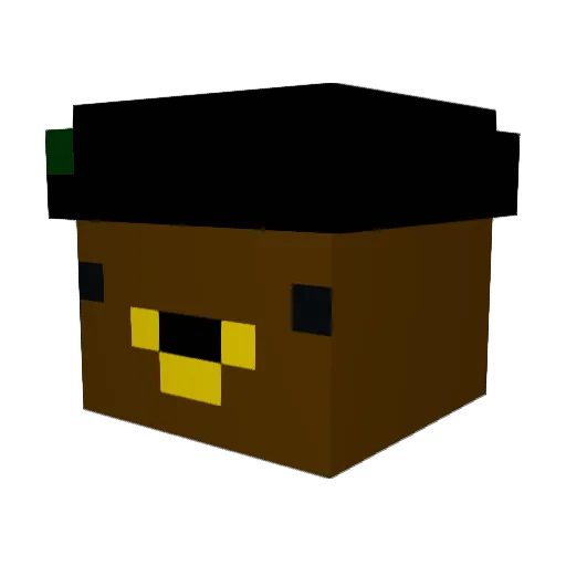 Bober_PVP_888 Minecraft avatar head, 3D render