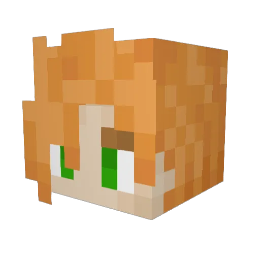 BobfogyCharCafes Minecraft avatar head, 3D render
