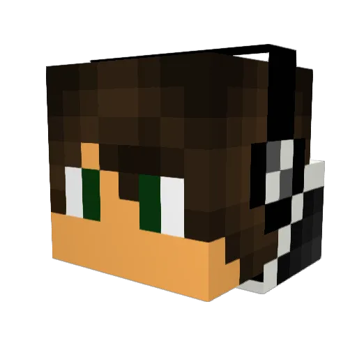 Bobi_B Minecraft avatar head, 3D render