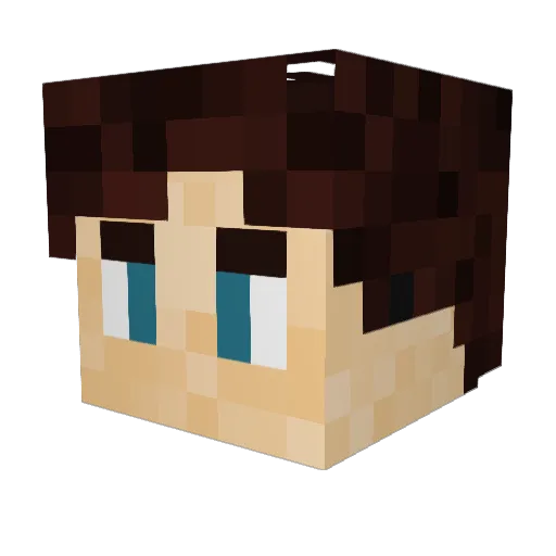 Bobicus_IV Minecraft avatar head, 3D render
